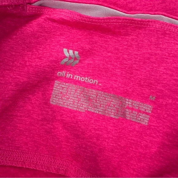 All in Motion Neon Pink Workouts Leggings Size Medium - Picture 3 of 4